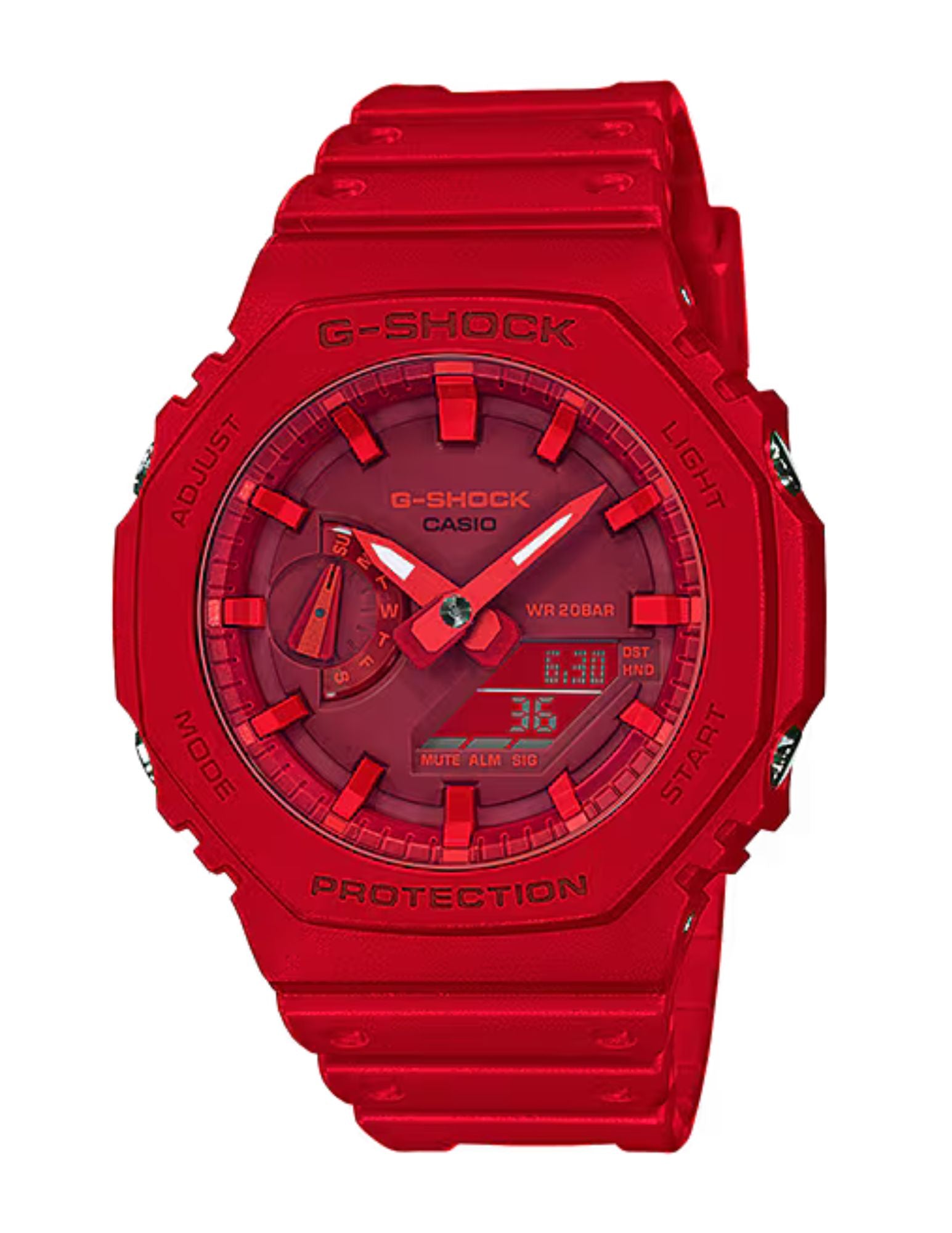 Casio G-Shock Analog Digital Watch Red, GA-2100-4A