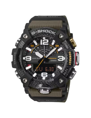 Casio G-Shock Analog Digital Watch, Master of G-Land, Mudmaster, GGB100X-1A3, Green & Black