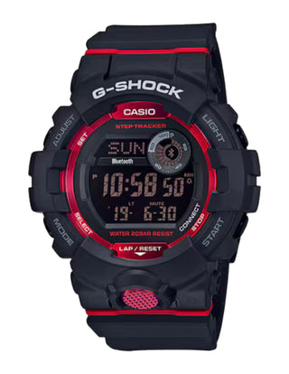 Casio G-Shock Digital Watch, G-Shock Move, GBD-800 Series, GBD800-1, Black & Red