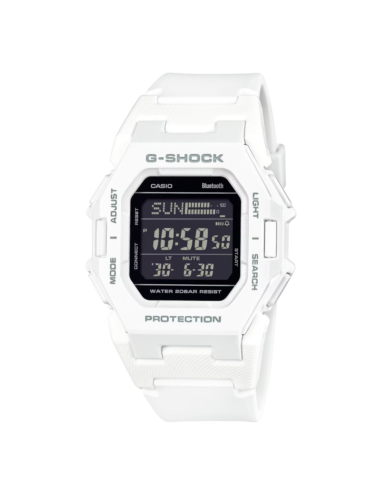 Casio G-Shock Digital Watch, GD-B500 Series, White, GDB500-7
