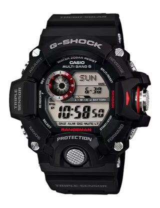 Casio G-Shock Analog Digital Watch, Master of G-Land, GW-9400 Series, GW9400-1, Black & Red