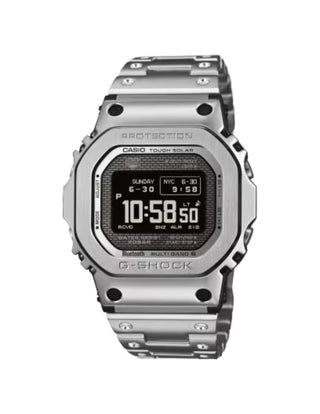 Casio G-Shock Digital Watch, Full Metal, 5000 Series, GMWBZ5000D-1, Silver