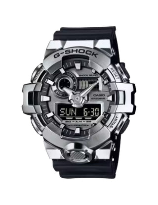 Casio G-Shock Analog Watch, G-Steel, 700 Series, GM700-1A, Black & Silver