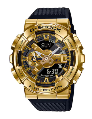Casio G-Shock Analog Digital Watch, G-STEEL, GM-110 Series, GM110G-1A9, Black & Gold