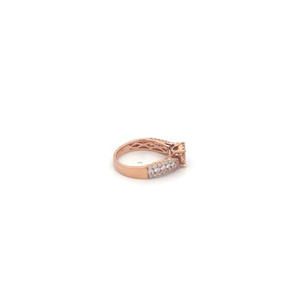 14K Rose Gold 0.93 cttw White Diamond Ring
