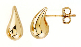 Pendientes de oro amarillo de 10 quilates de 17 mm