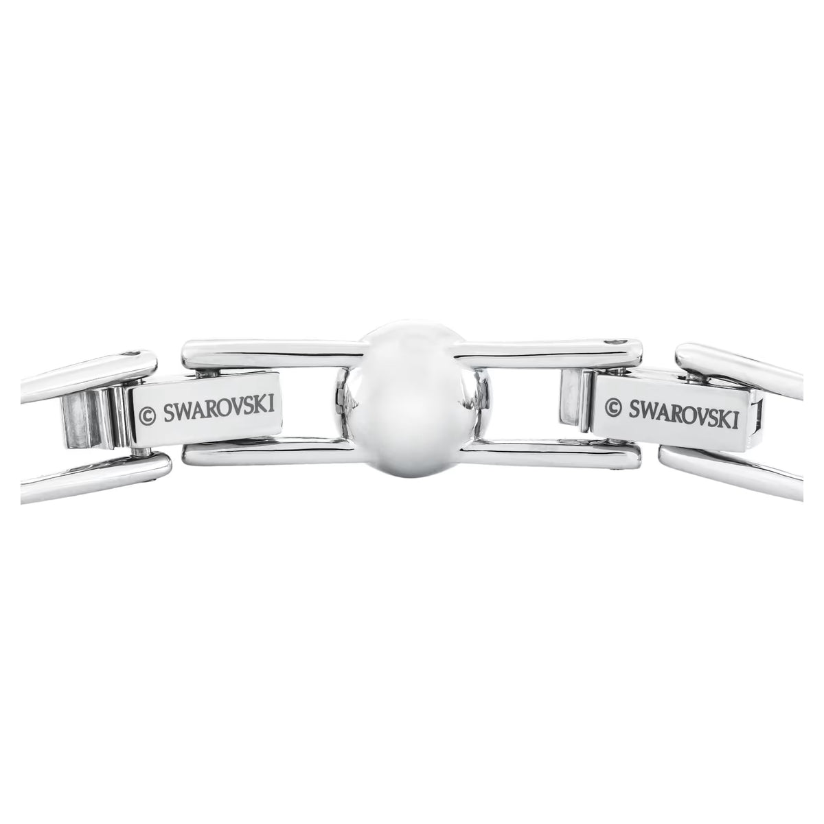 Swarovski Una/Angelic Tennis bracelet Round cut, Small, White, Rhodium plated - 5071173