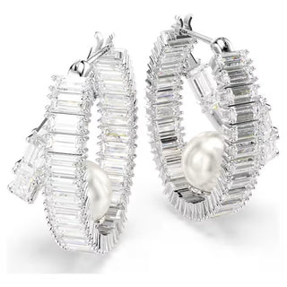 Swarovski - Ariana Grande's SS25 CAPSULE: Pearl Hoop Earrings - 5720868
