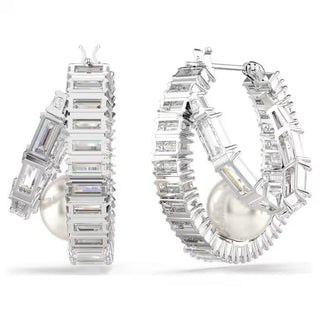 Swarovski - Ariana Grande's SS25 CAPSULE: Pearl Hoop Earrings - 5720868