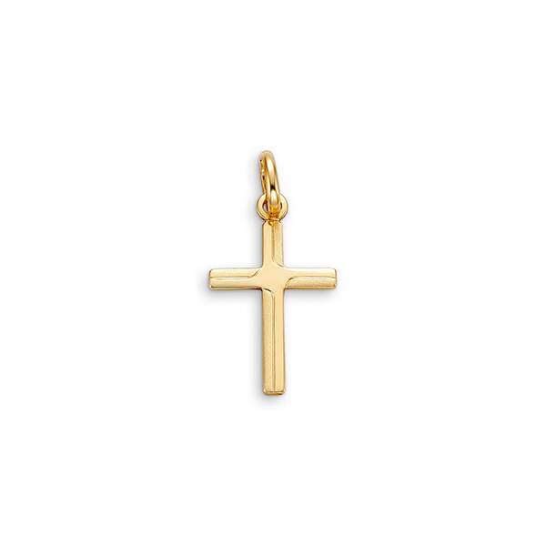 10K Yellow Gold Cross Charm