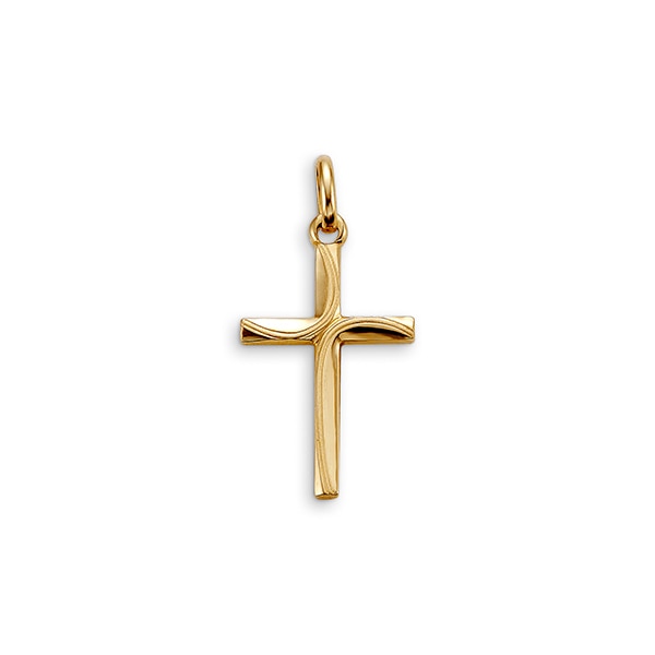 10K Yellow Gold Cross Charm