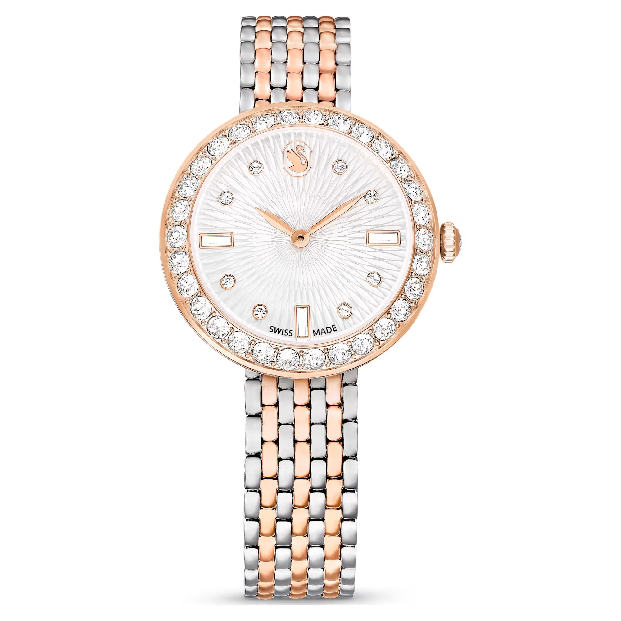 Swarovski Certa watch, Swiss Made, Metal bracelet, Rose gold tone, Mixed metal finish - 5672971