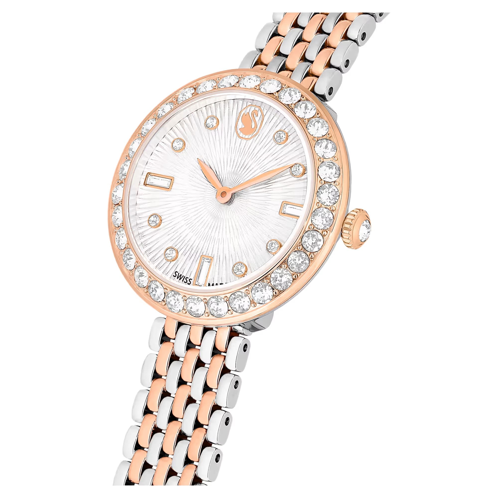 Swarovski Certa watch, Swiss Made, Metal bracelet, Rose gold tone, Mixed metal finish - 5672971