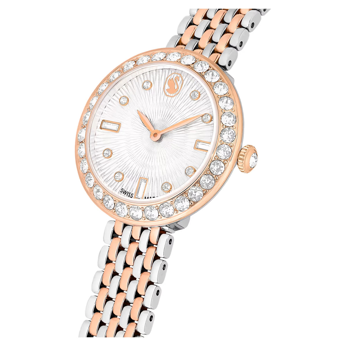 Swarovski Certa watch, Swiss Made, Metal bracelet, Rose gold tone, Mixed metal finish - 5672971