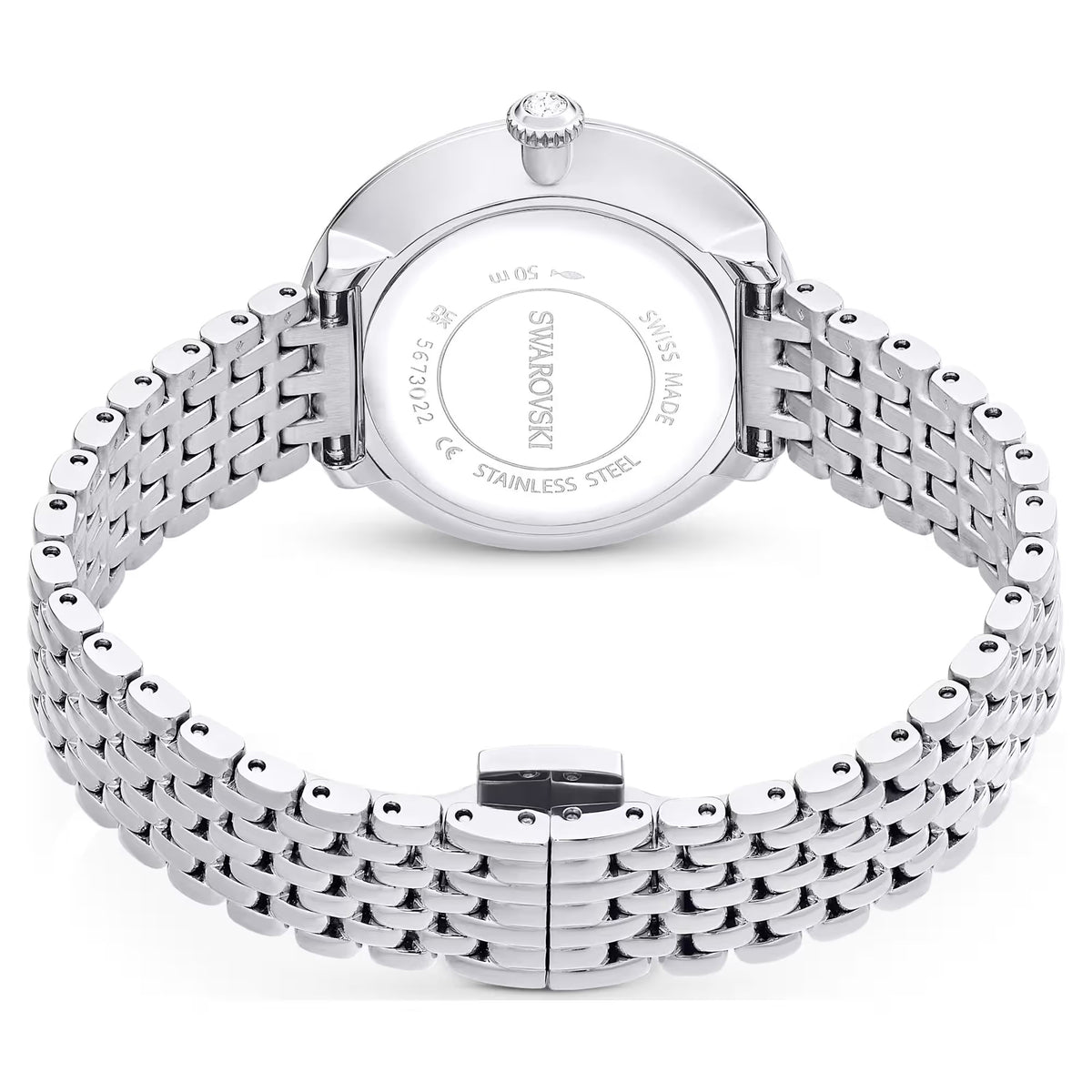 Swarovski Certa watch, Swiss Made, Metal bracelet, Silver tone, Stainless steel 5673022