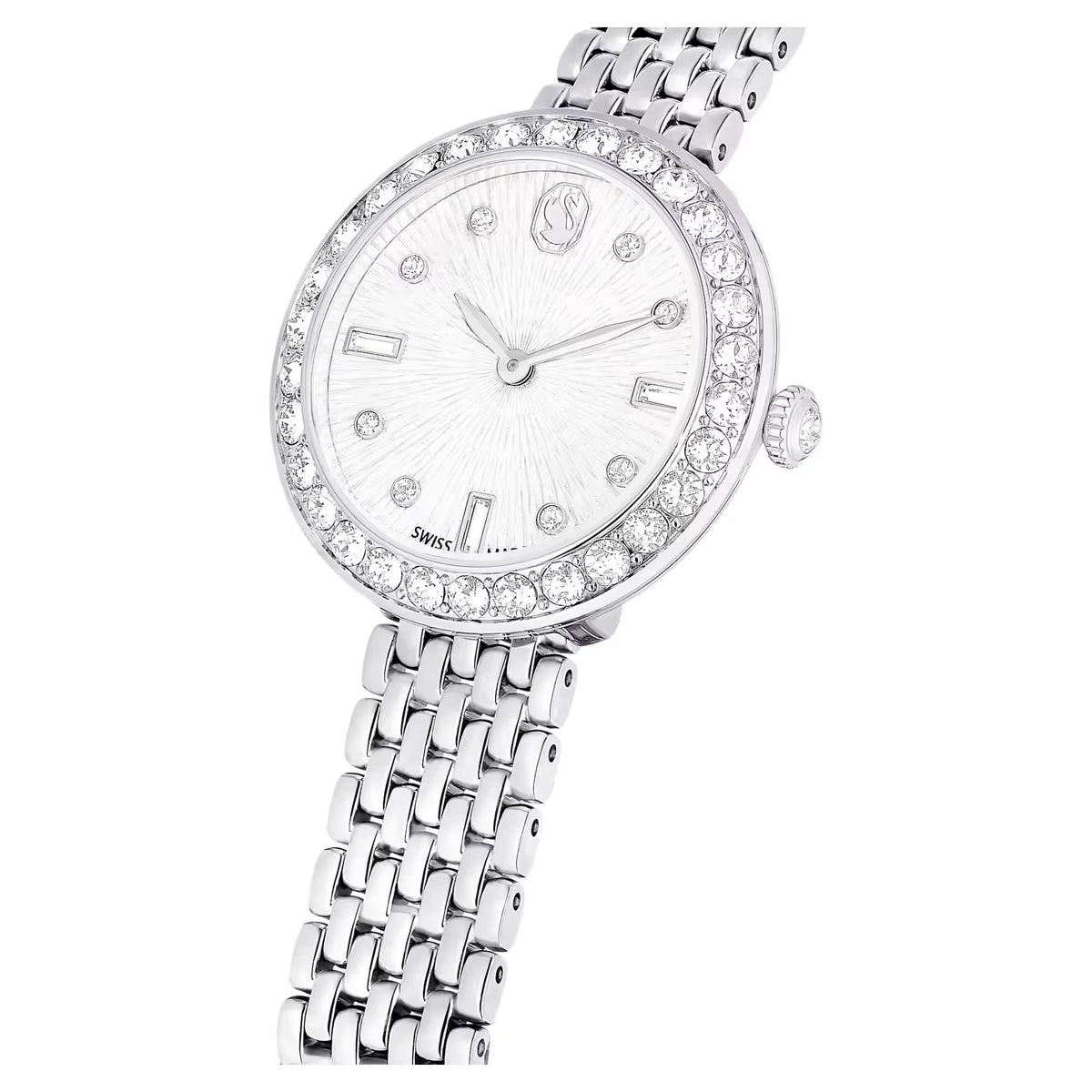 Swarovski Certa watch, Swiss Made, Metal bracelet, Silver tone, Stainless steel 5673022