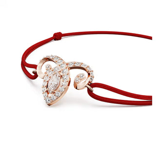 Swarovski Chinese Zodiac bracelet Mixed cuts, Red, 18K rose gold finish 5753324