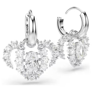 Swarovski Chinese Zodiac drop earrings Mixed cuts, White, Rhodium plated 5753325