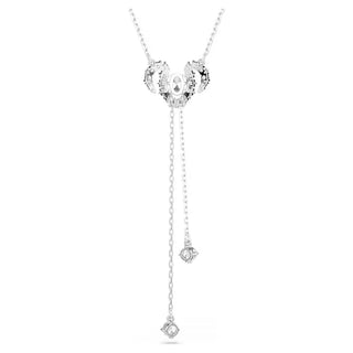 Swarovski Chinese Zodiac necklace Mixed cuts, White, Rhodium plated 5753327