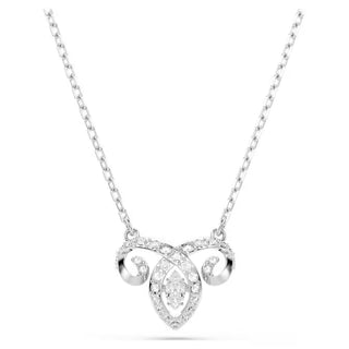 Swarovski Chinese Zodiac pendant Mixed cuts, White, Rhodium plated 5753322