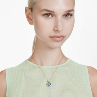 Swarovski - Chroma pendant, Cushion cut, Multicolored, Gold-tone plated 5692496
