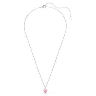 Swarovski Chroma pendant, Mixed cuts, Pink, Rhodium plated 5757789