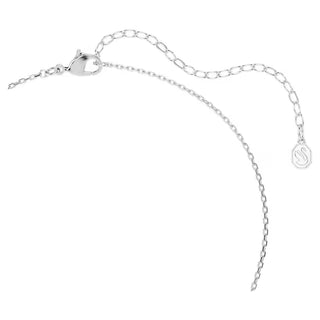Swarovski Chroma pendant, Mixed cuts, Pink, Rhodium plated 5757789