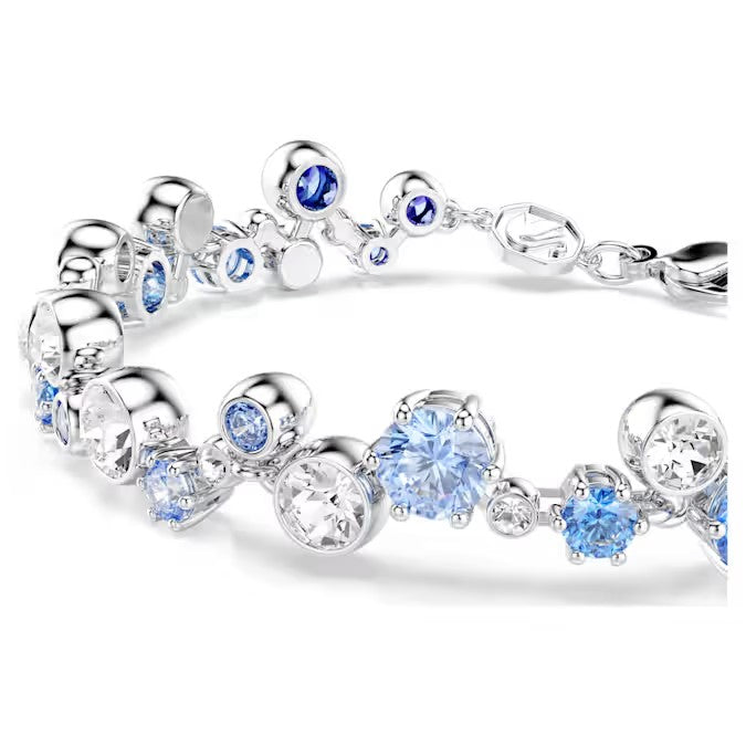 Swarovski Constella bracelet Mixed cuts, Blue, Rhodium plated 5722479