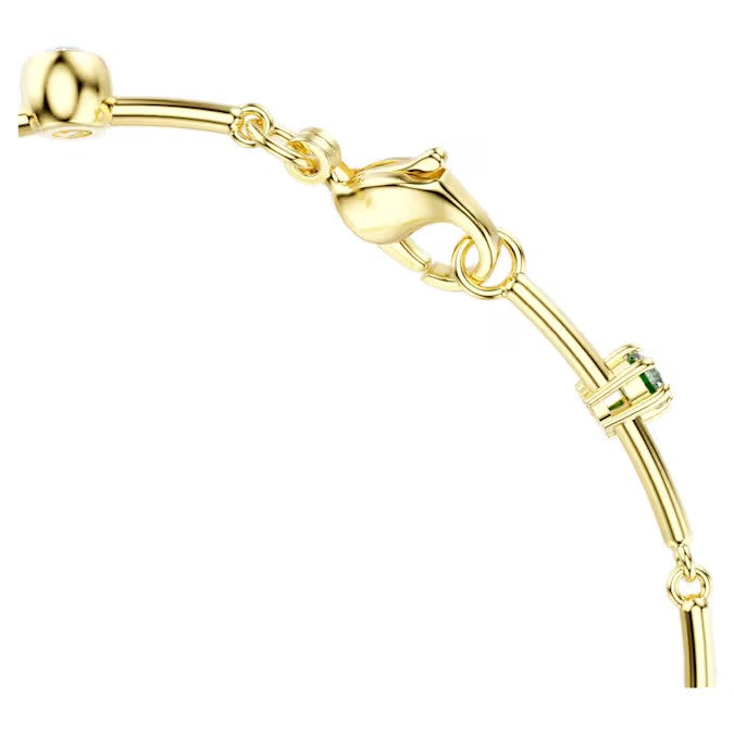 Swarovski Constella bracelet Mixed cuts, Green, Gold-tone plated 5722478