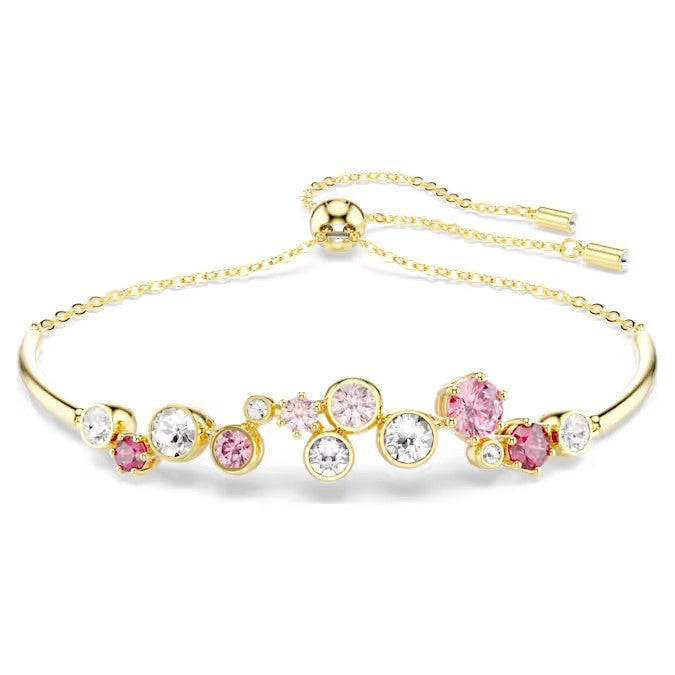 Swarovski Constella bracelet Mixed cuts, Multicoloured, Gold-tone plated 5722476