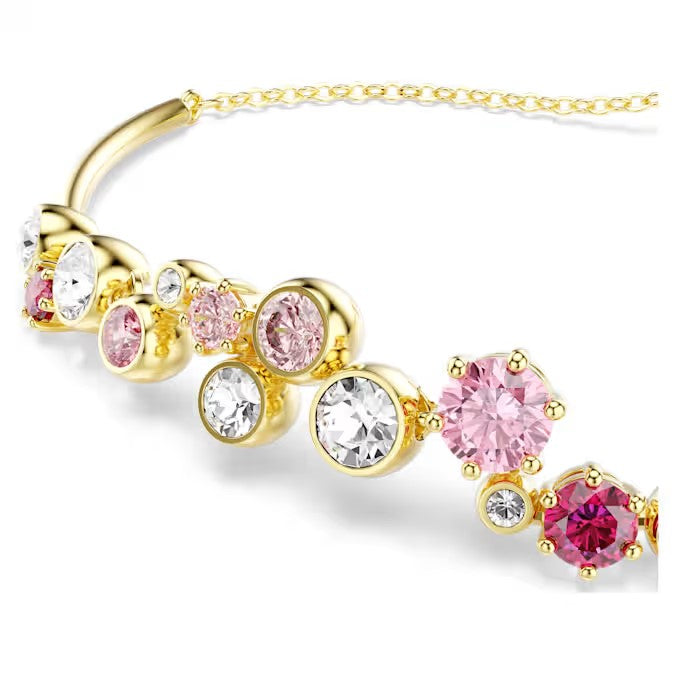 Swarovski Constella bracelet Mixed cuts, Multicoloured, Gold-tone plated 5722476