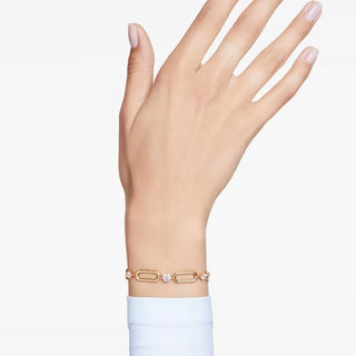 Pulsera Swarovski Constella Blanco, Baño tono oro - 5683359 
