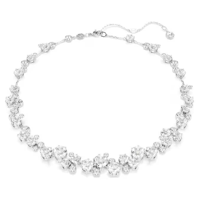 Constella necklace Round cut, White, Rhodium plated 5722472