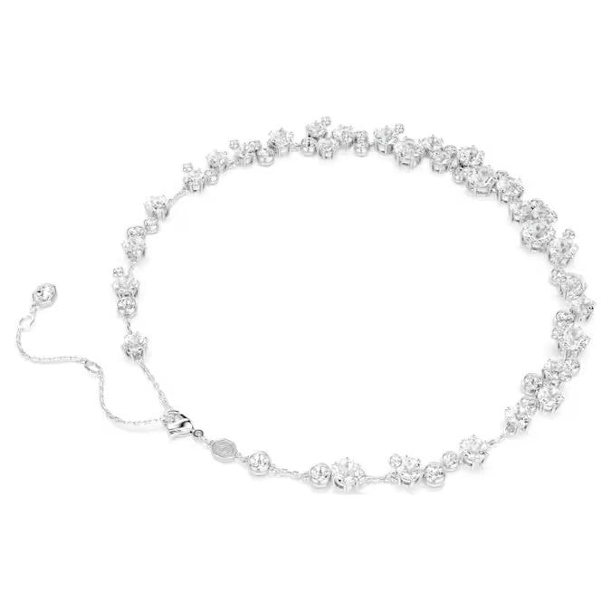 Constella necklace Round cut, White, Rhodium plated 5722472