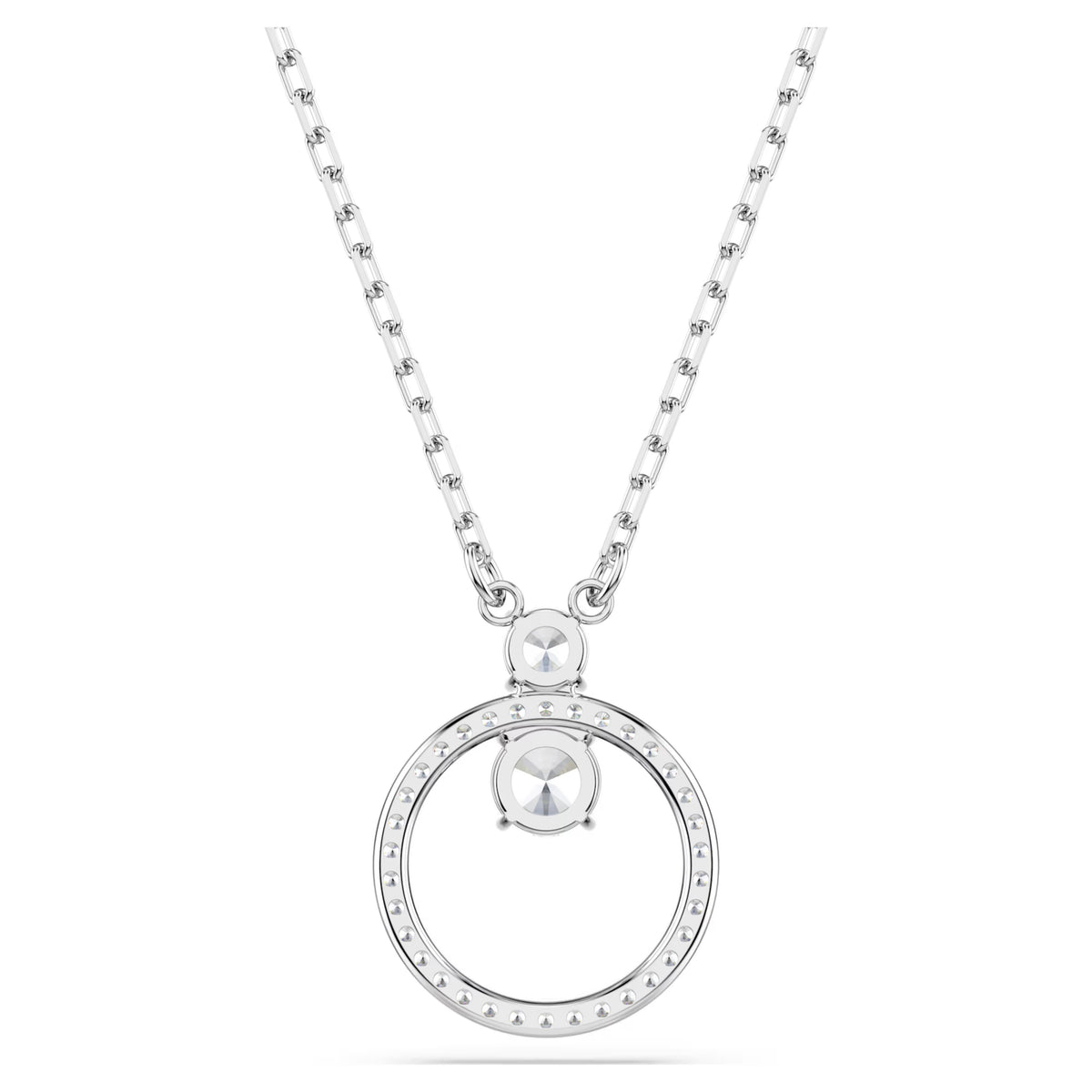 Swarovski - Constella pendant, Pavé, Round cut, White, Rhodium plated 5692261