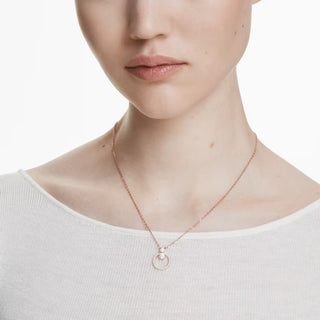 Swarovski - Constella pendant, Round cut, White, Rose gold-tone plated 5692266