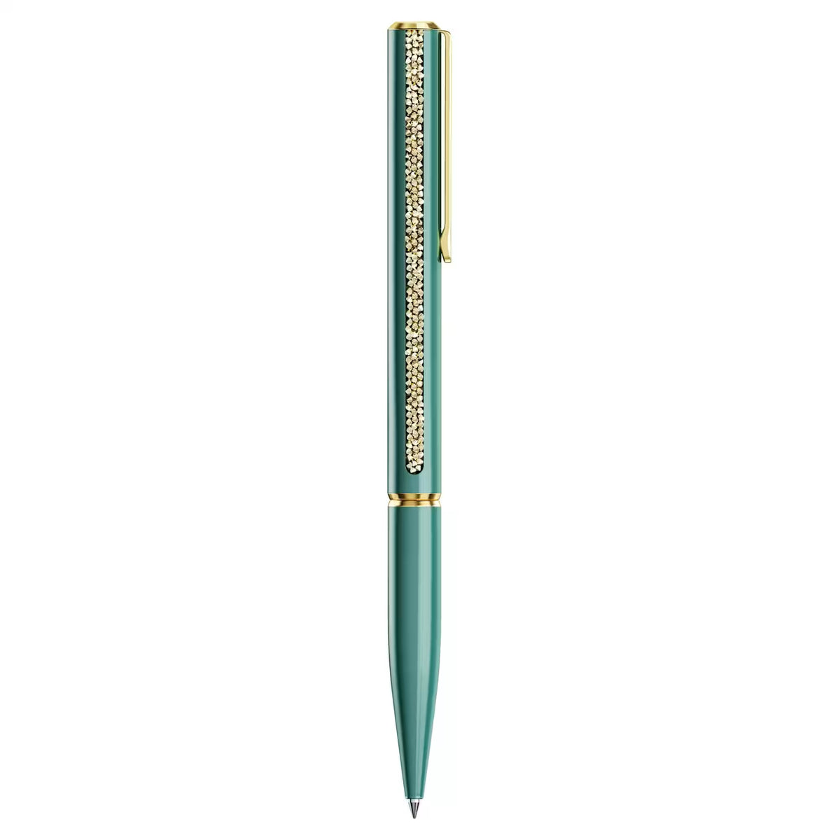 Swarovski - Crystal Shimmer Glide ballpoint pen, Green, Green lacquered, Gold-tone plated 5707708