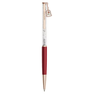 Swarovski Crystalline ballpoint pen, Bell, Red lacquered, Rose gold-tone plated 5754639
