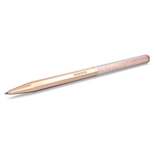 Swarovski Crystalline ballpoint pen, Octagon shape, Rose gold tone, Rose gold-tone plated - 5654065 Discontinued
