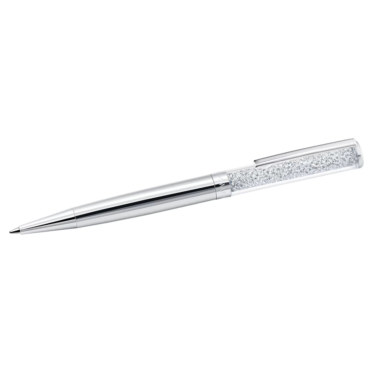 Swarovski Crystalline ballpoint pen, Silver tone, Chrome plated 5224384