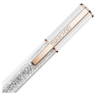Swarovski Crystalline Lustre ballpoint pen, White, Rose gold-tone plated 5694174