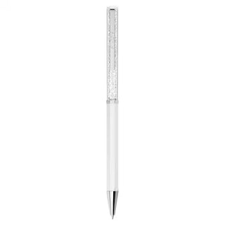 Swarovski Crystalline ballpoint pen, White lacquered, Chrome plated 5760217
