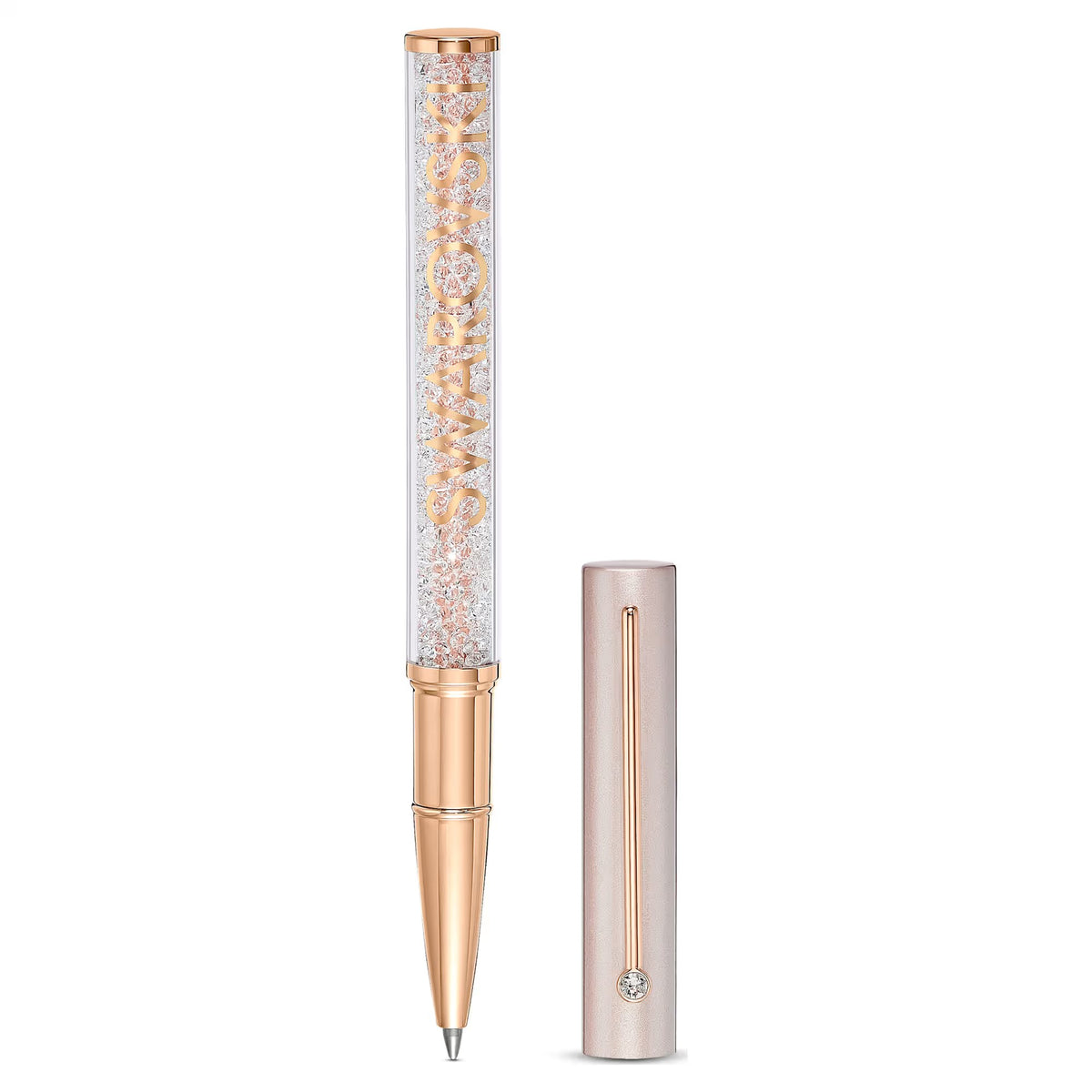 Swarovski Crystalline Gloss ballpoint pen, Rose gold tone, Pink lacquered, Rose gold-tone plated 5568759