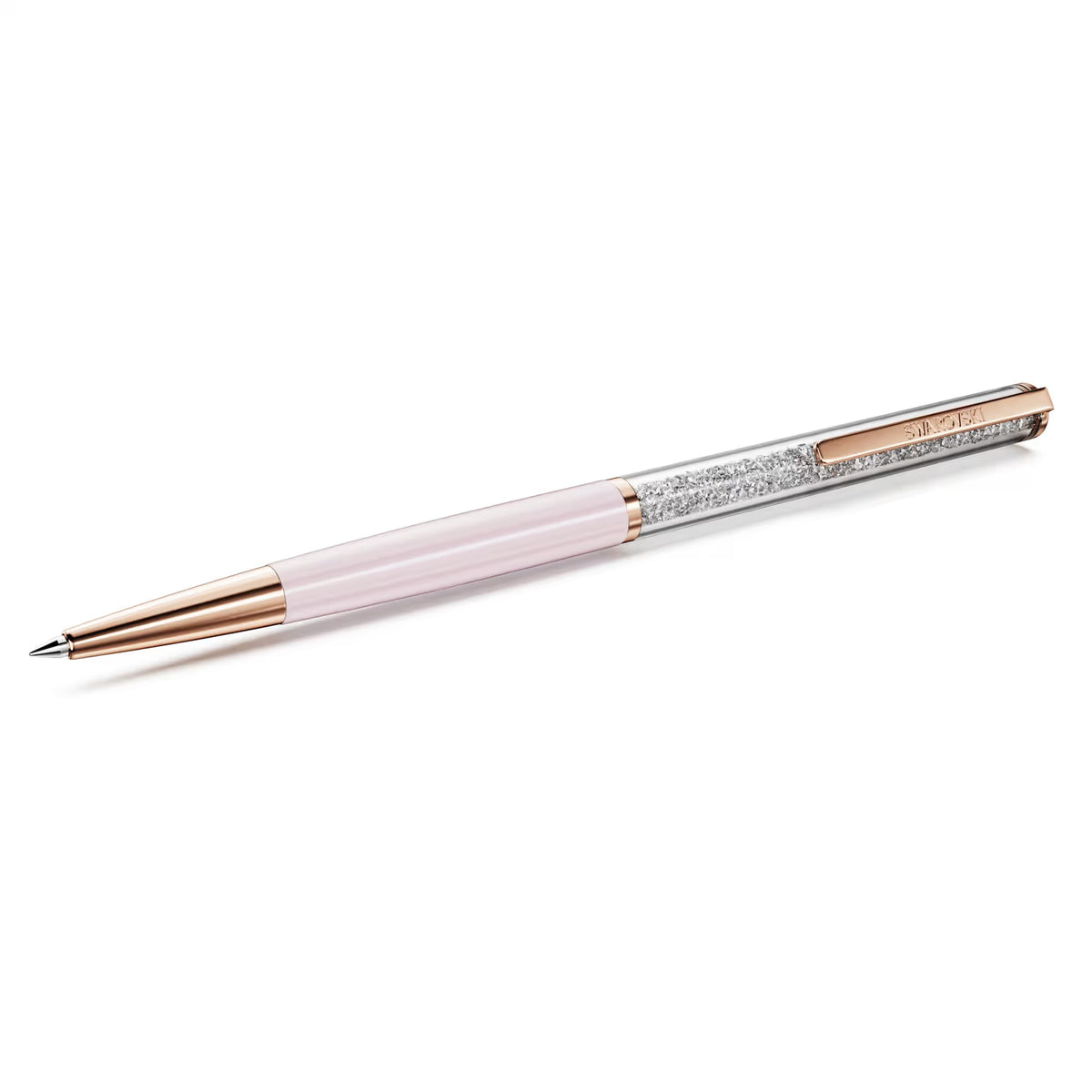 Swarovski - Crystalline Silk ballpoint pen, Pink, Pink lacquered, Rose gold-tone plated 5709614
