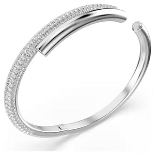 Swarovski - Dextera bangle, Magnetic closure, White, Rhodium plated - 5670252