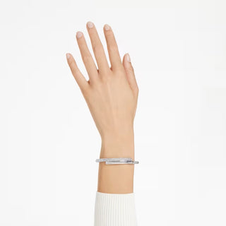 Swarovski - Dextera bangle, Magnetic closure, White, Rhodium plated - 5670252
