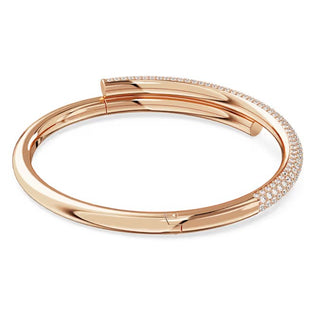 Swarovski - Brazalete Hyperbola, Corazón, Azul, Baño de rodio - 5680393 