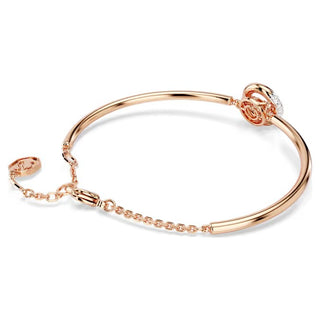 Swarovski - Brazalete Hyperbola, Corazón, Azul, Baño de rodio - 5680393 