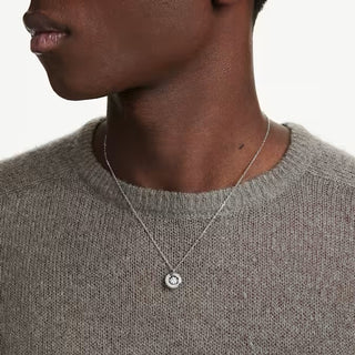 Swarovski Dextera pendant Round cut, White, Rhodium plated 5733400
