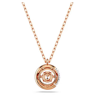Swarovski - Dextera pendant, Round cut, White, Rose gold-tone plated - 5692257